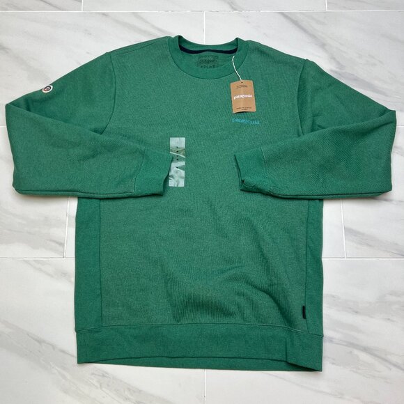 Patagonia Men's Fitz Roy Icon Uprisal 'Gather Green' Crewneck 39667-GTRN size M - Picture 1 of 5